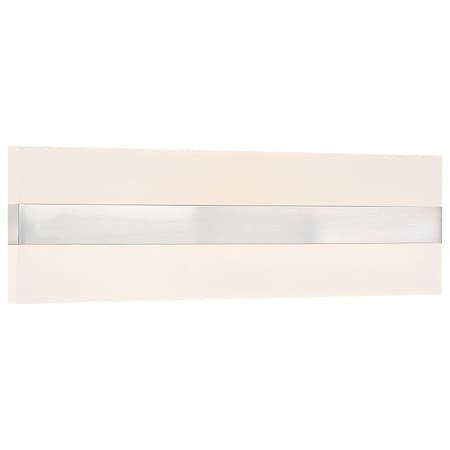 Access Lighting Netherton, BiDirectional LED Vanity, Brushed Steel Finish, Acrylic Lens Acrylic 62591LEDD-BS/ACR